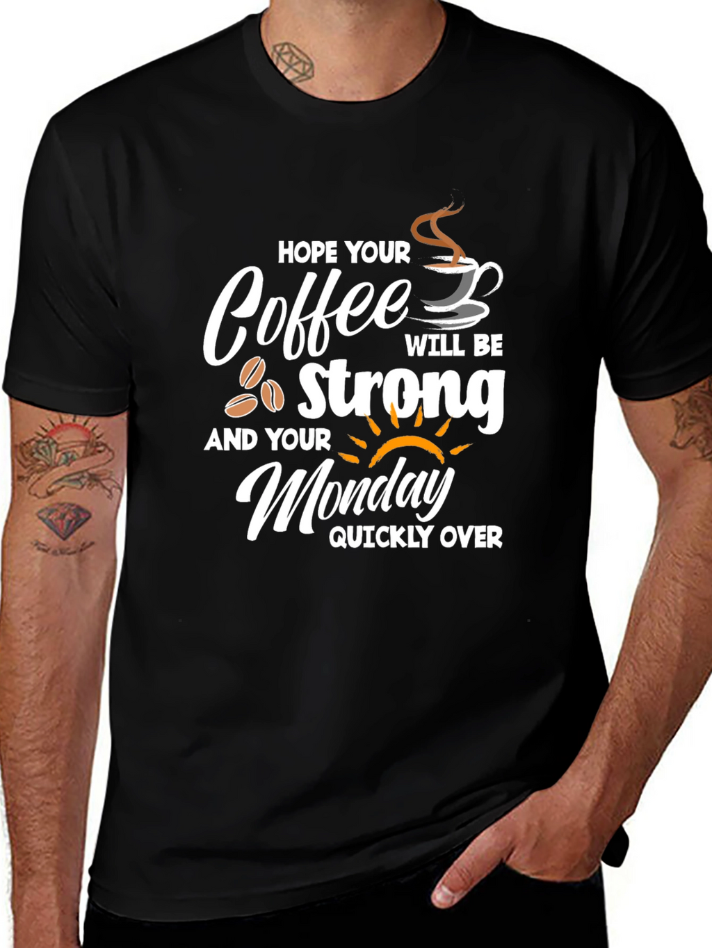 Strong Coffee Monday T-Shirt