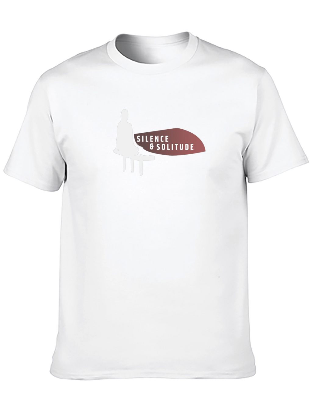 Silence & Solitude Black Graphic T-Shirt