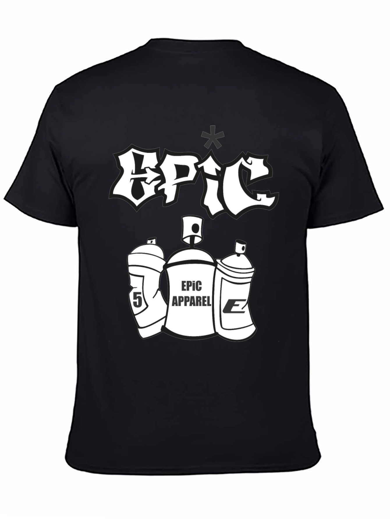 Epic Apparel Black Graphic Tee