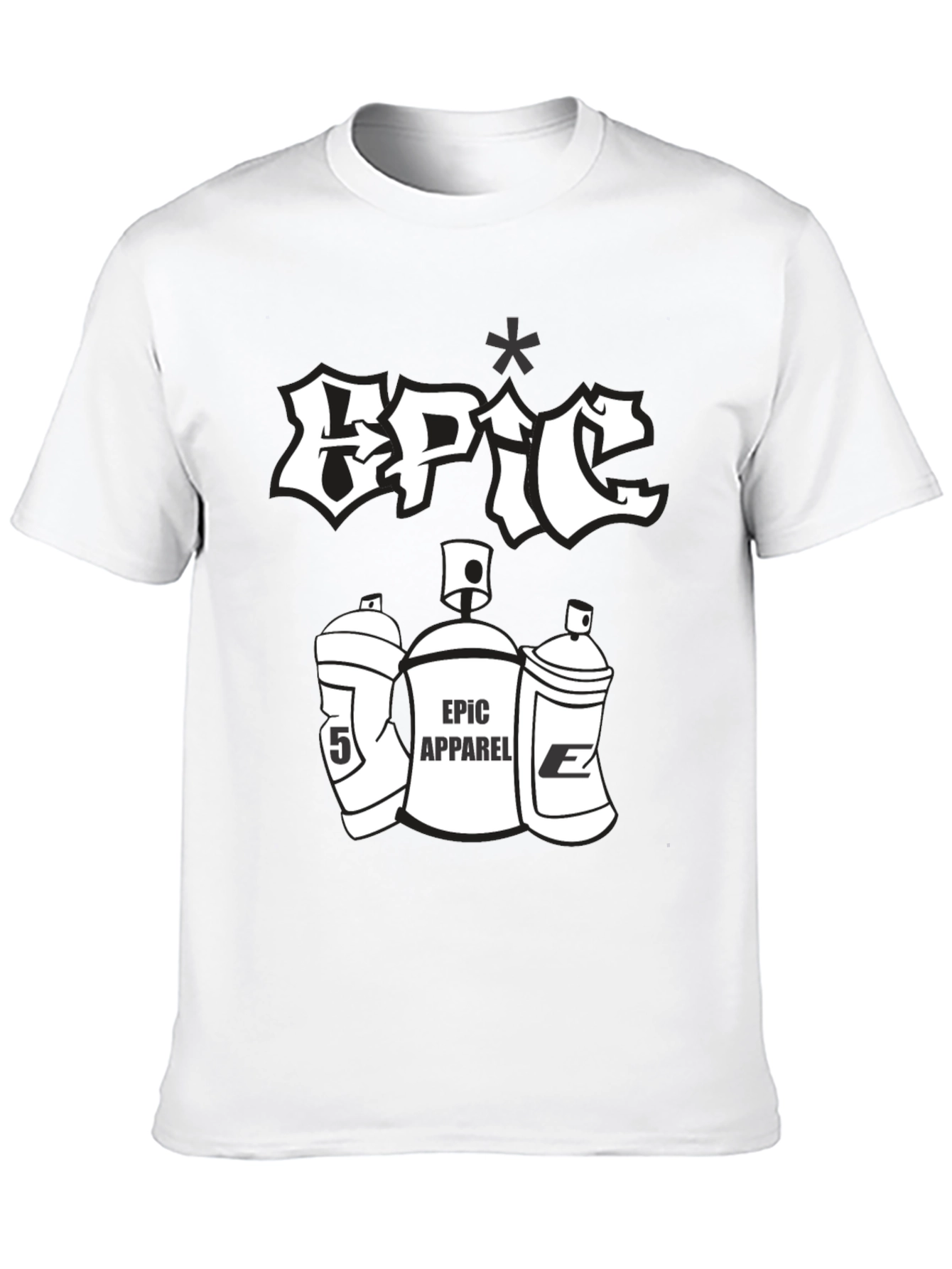 Epic Apparel Black Graphic Tee