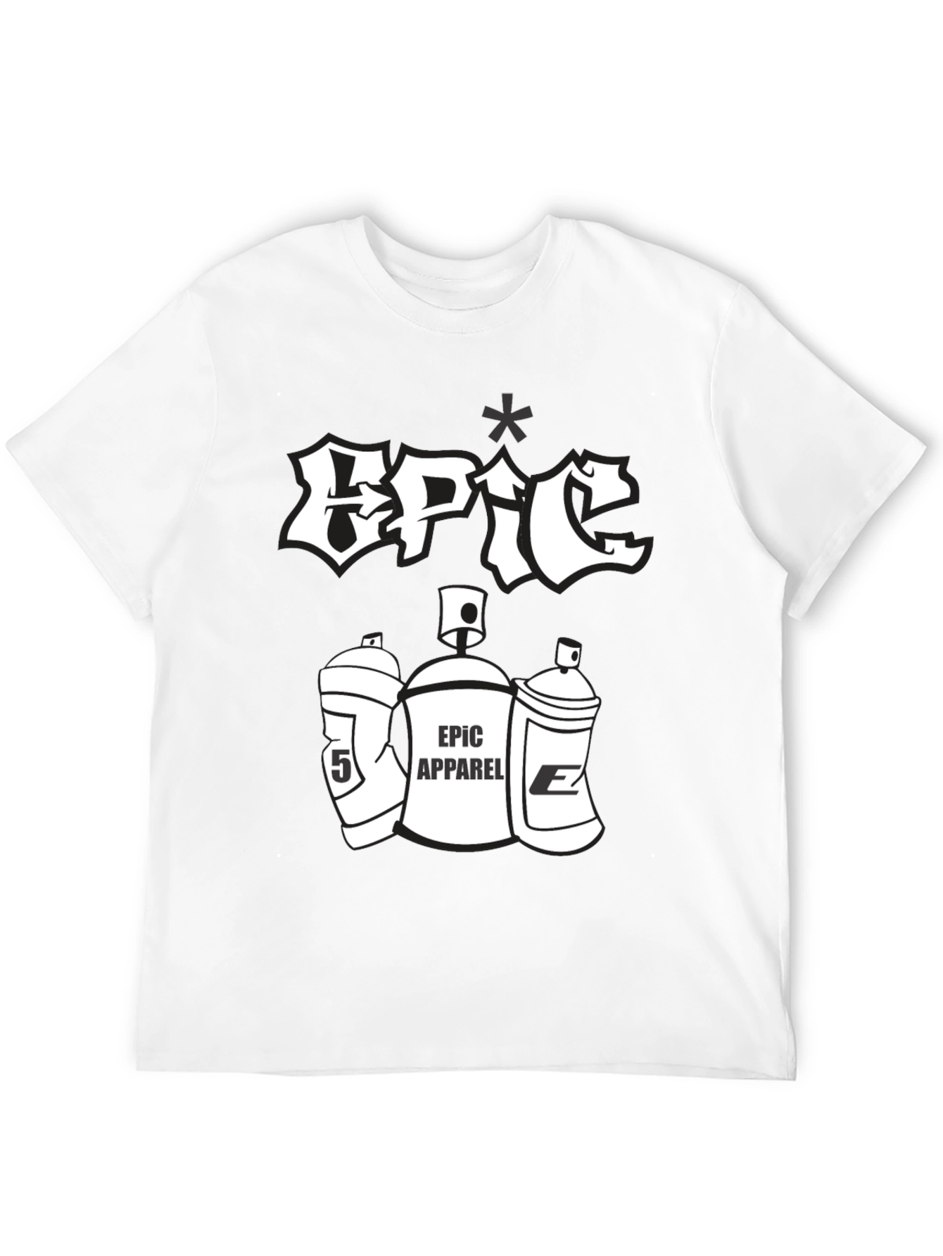 Epic Apparel Black Graphic Tee