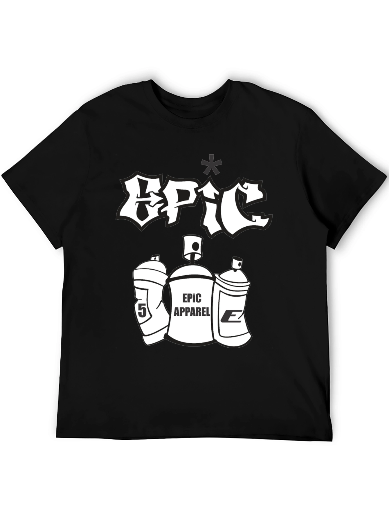 Epic Apparel Black Graphic Tee