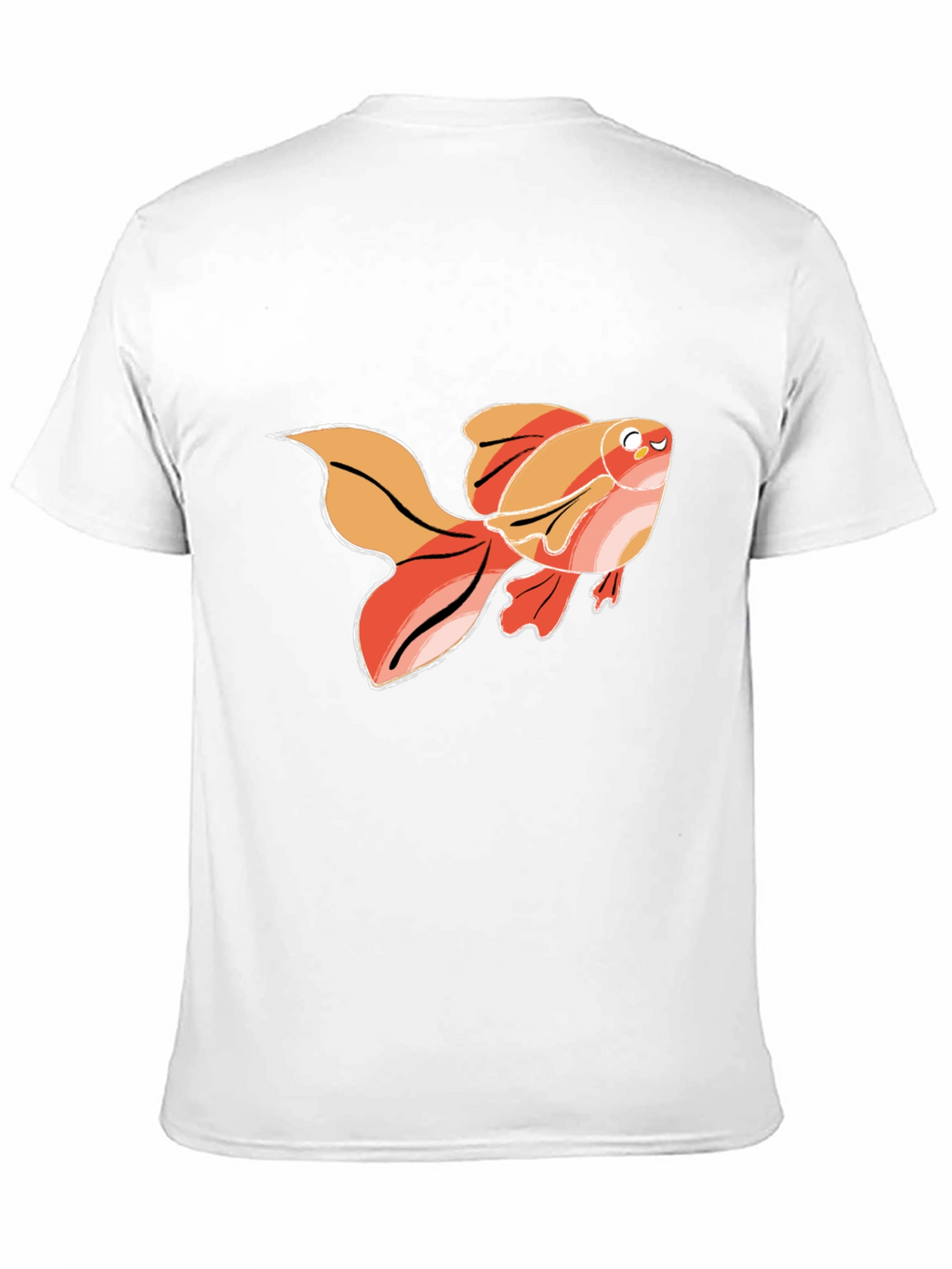 Goldfish Graphic T-Shirt - Black Cotton Tee