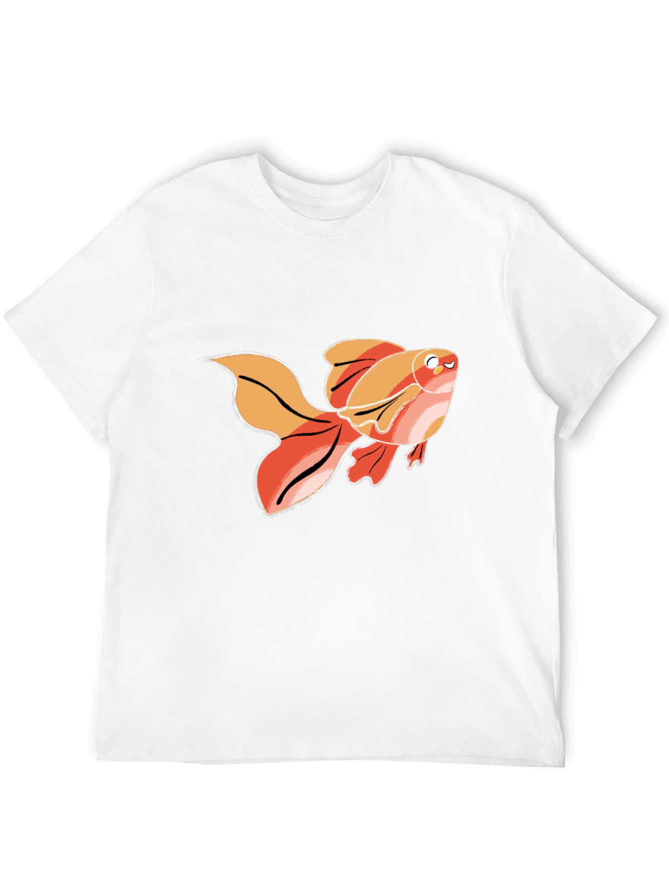 Goldfish Graphic T-Shirt - Black Cotton Tee