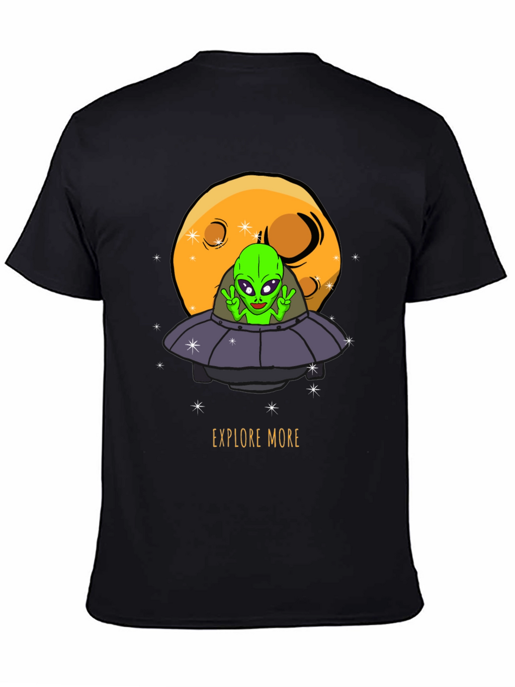 Explore More Alien UFO Graphic T-Shirt