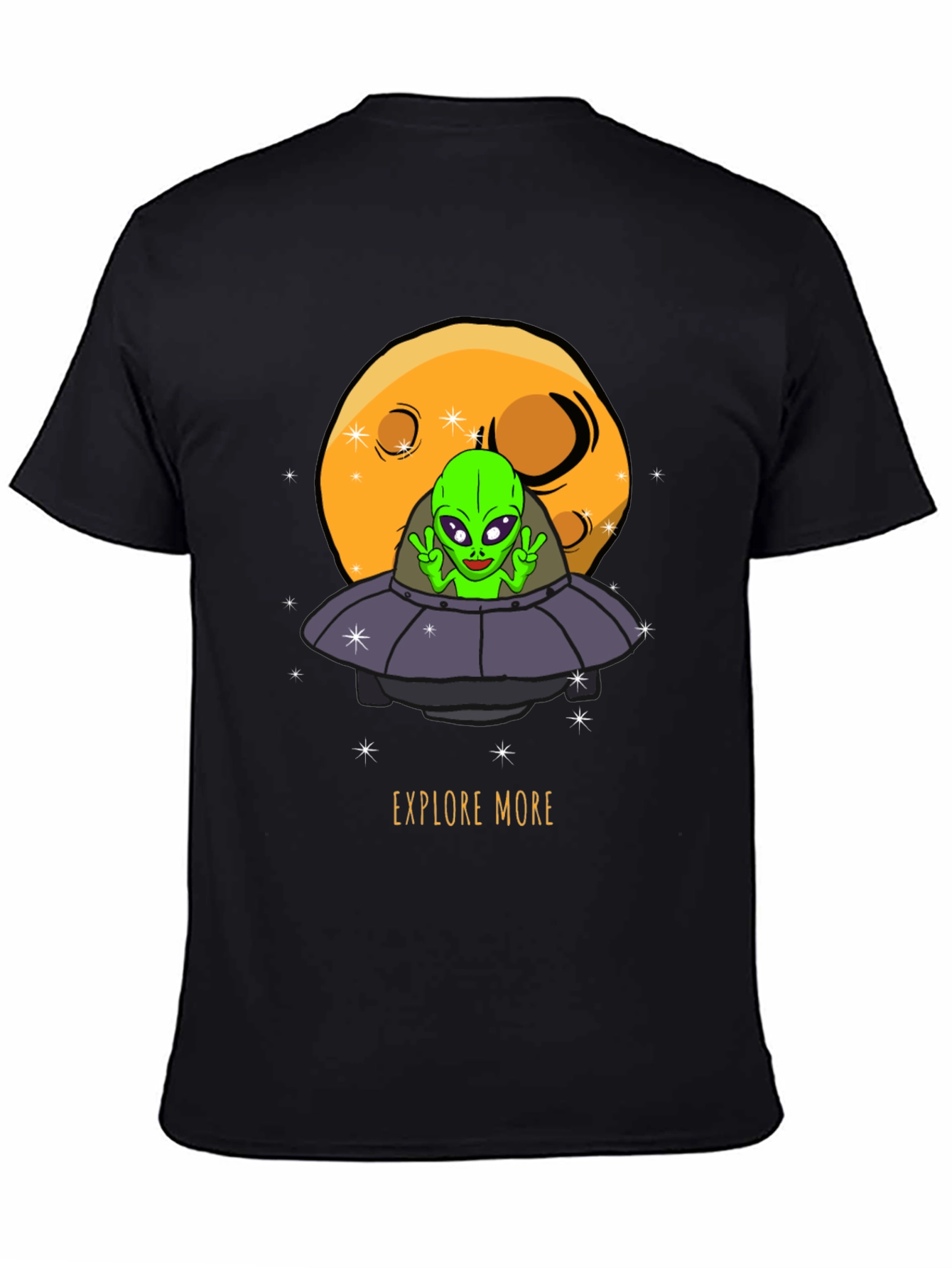 Explore More Alien UFO Graphic T-Shirt