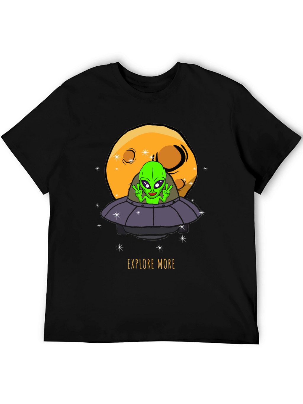 Explore More Alien UFO Graphic T-Shirt