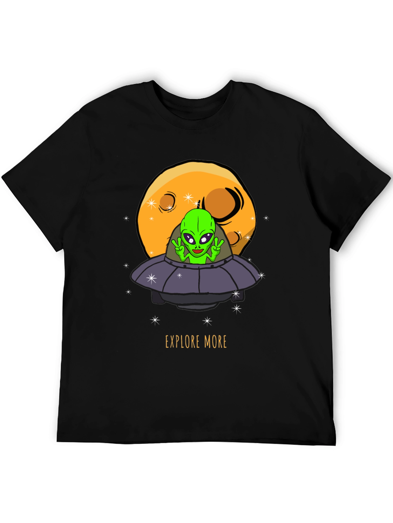 Explore More Alien UFO Graphic T-Shirt