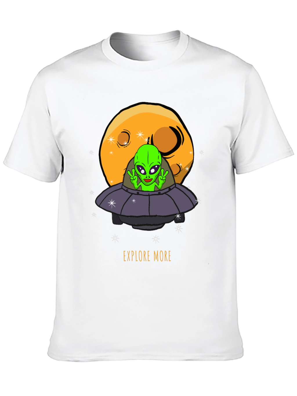 Explore More Alien UFO Graphic T-Shirt