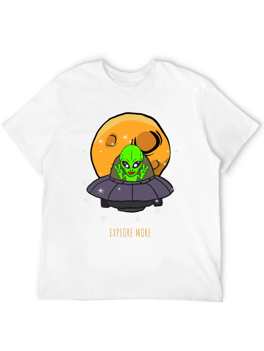 Explore More Alien UFO Graphic T-Shirt