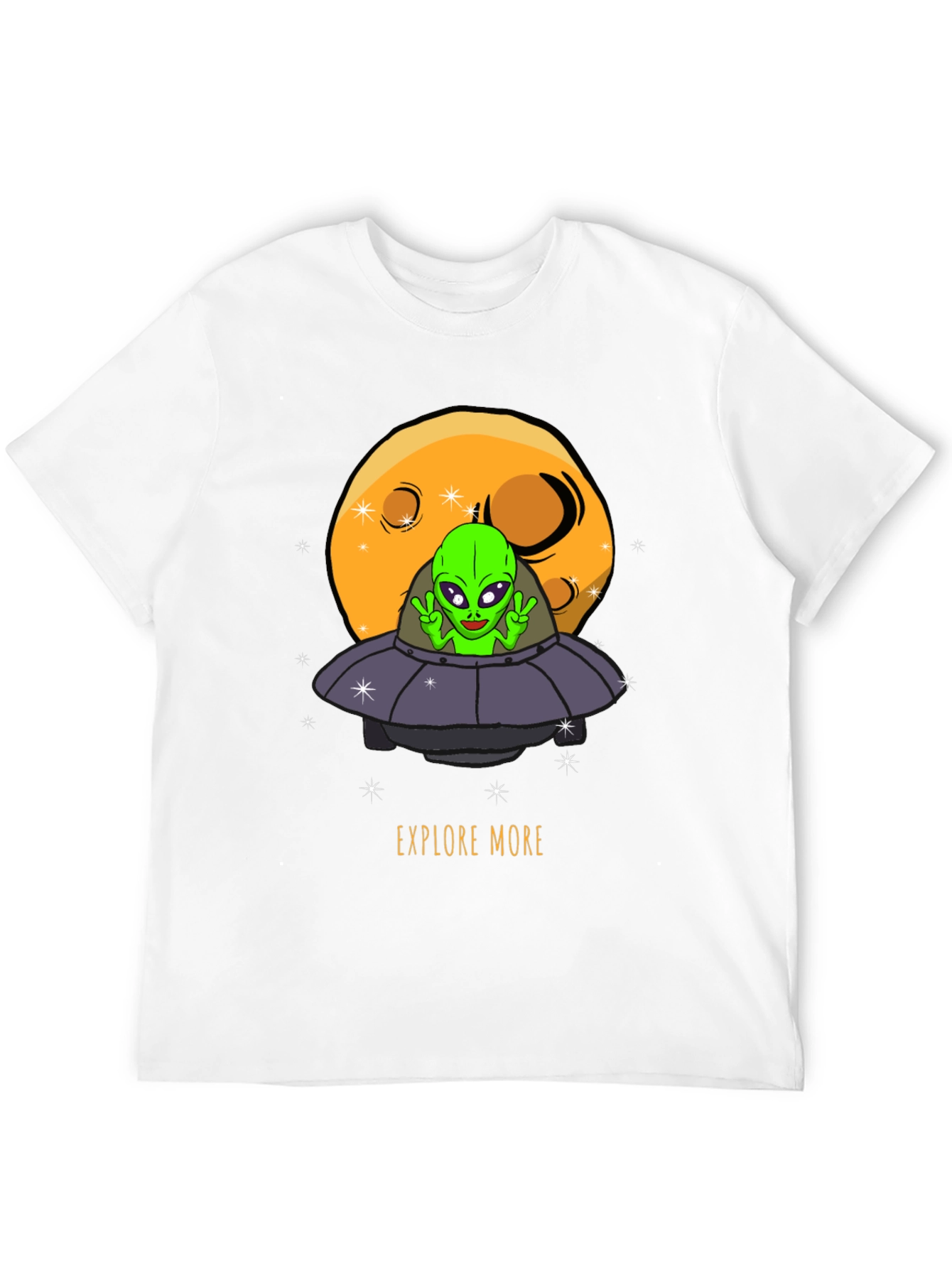 Explore More Alien UFO Graphic T-Shirt