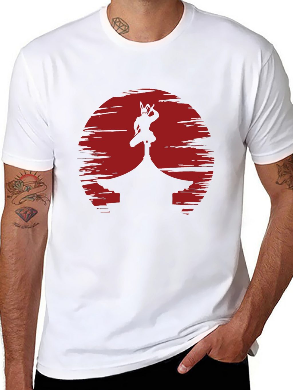 Samurai Sunset T-Shirt - Black