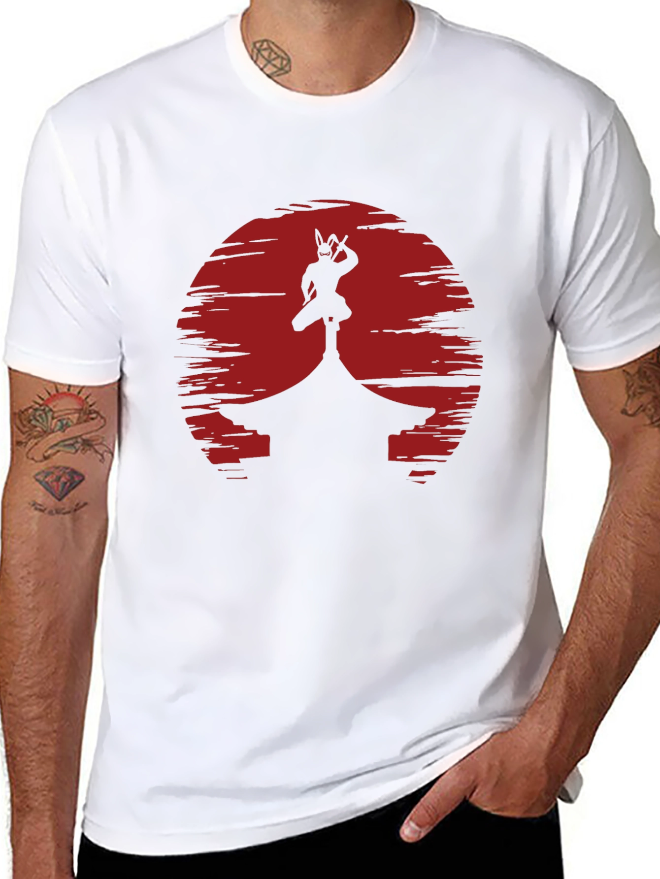 Samurai Sunset T-Shirt - Black