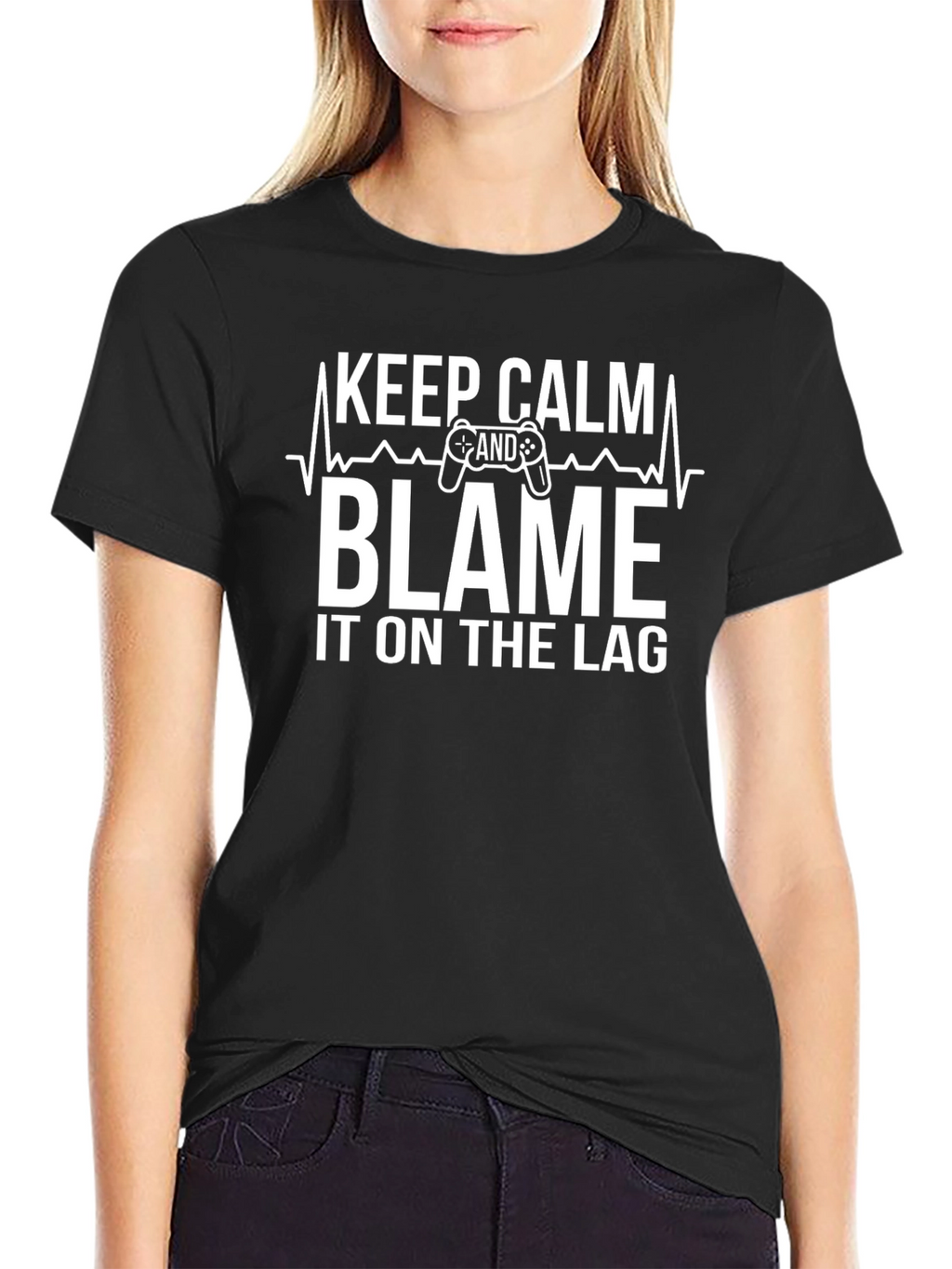 Keep Calm Blame the Lag Gaming T-Shirt