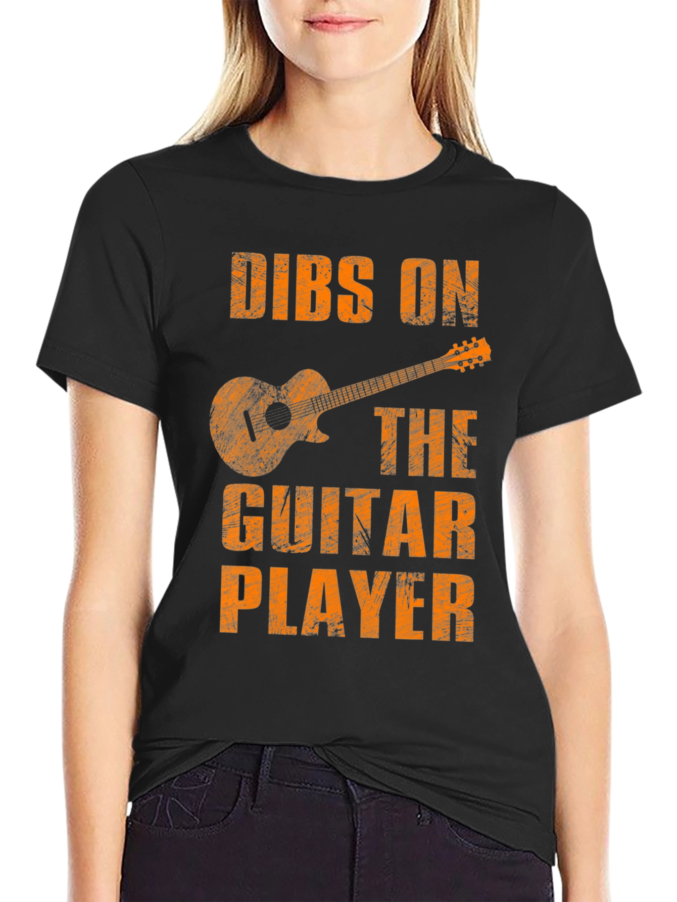 Dibs on the Guitar Player Black Graphic Tee