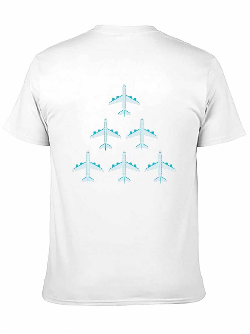 Airplane Graphic Print Mens Black T-Shirt
