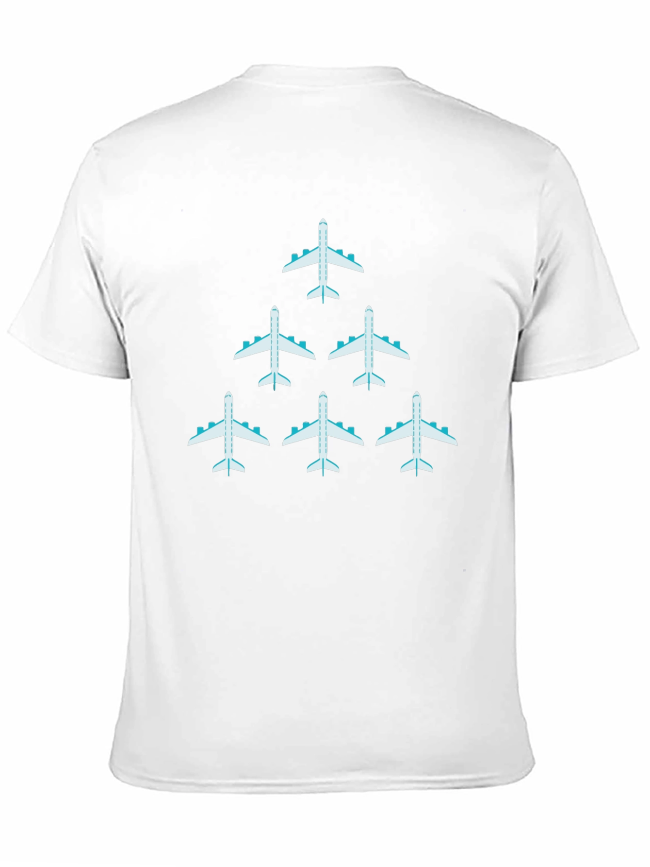 Airplane Graphic Print Mens Black T-Shirt