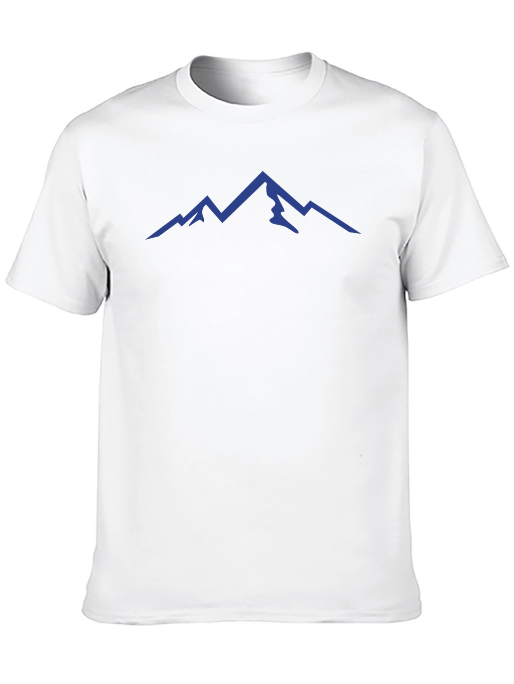 Mens Black T-Shirt with Mountain Peak Design