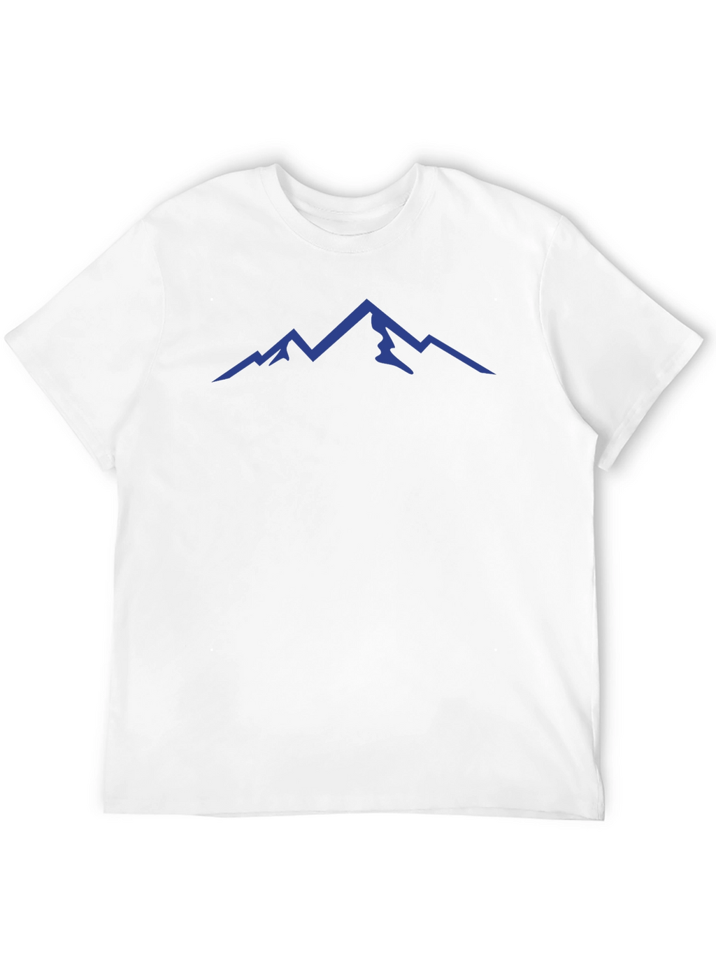 Mens Black T-Shirt with Mountain Peak Design