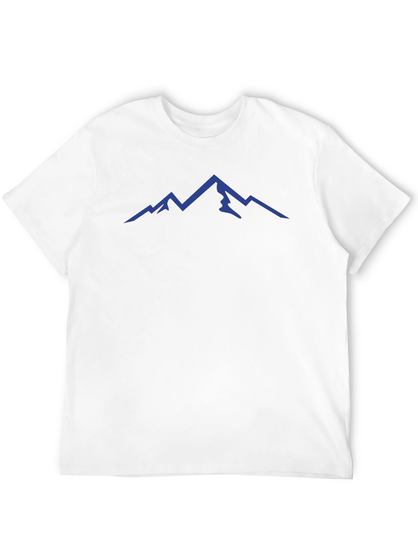 Mens Black T-Shirt with Mountain Peak Design