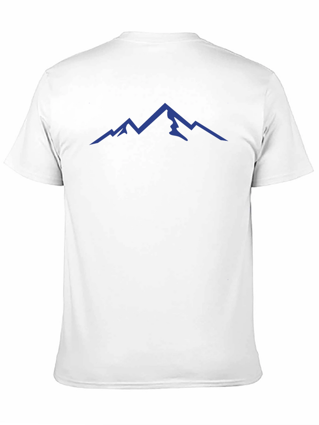 Mens Black T-Shirt with Mountain Peak Design