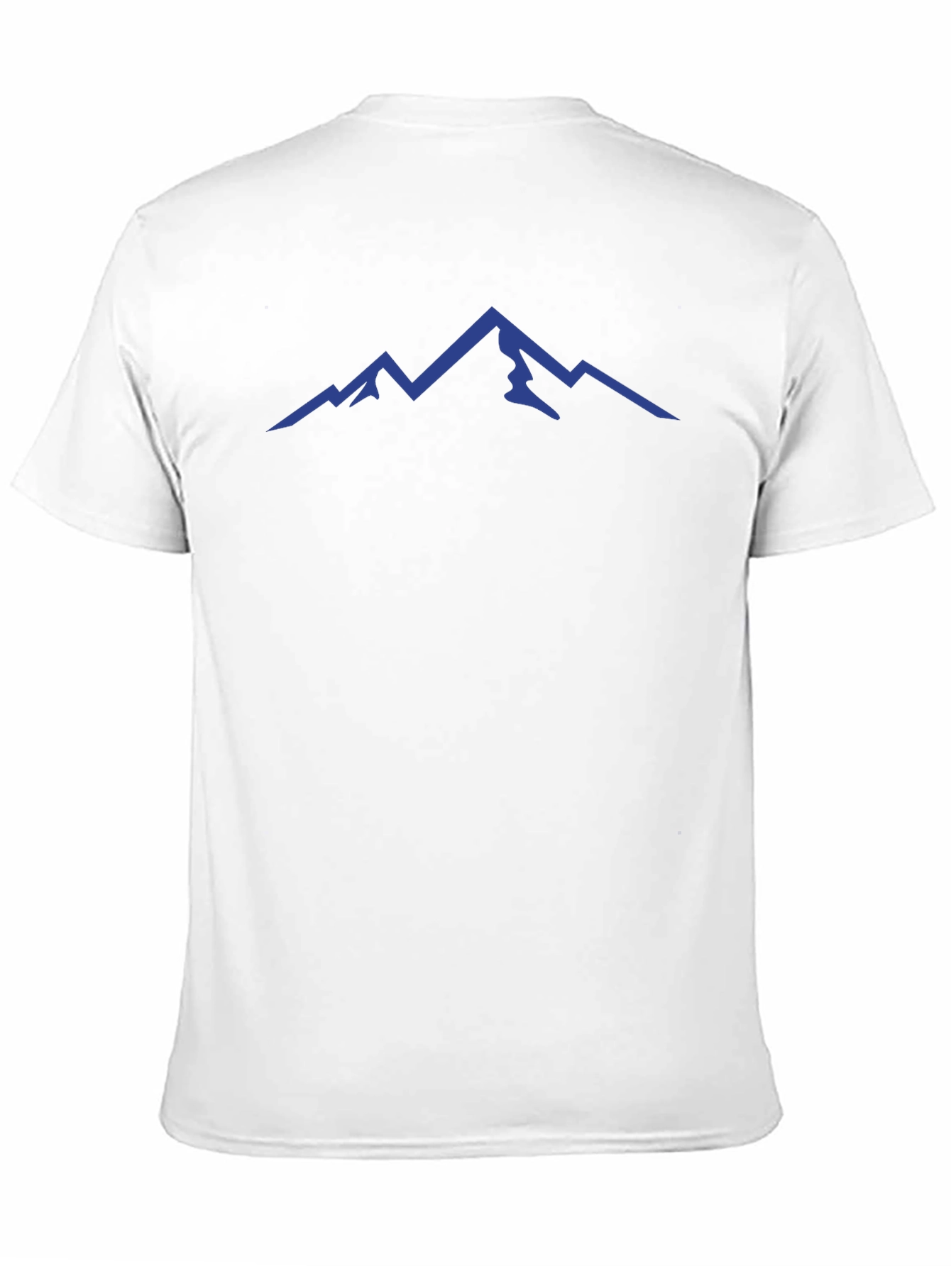 Mens Black T-Shirt with Mountain Peak Design