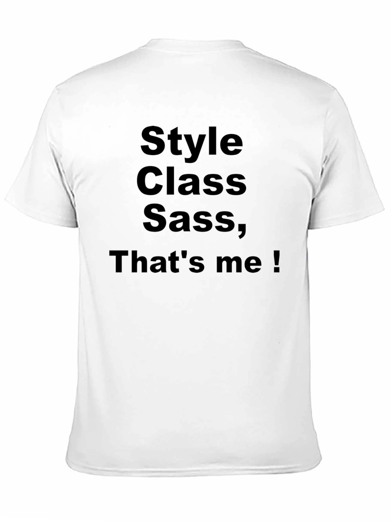 Style Class Sass Mens Black T-Shirt