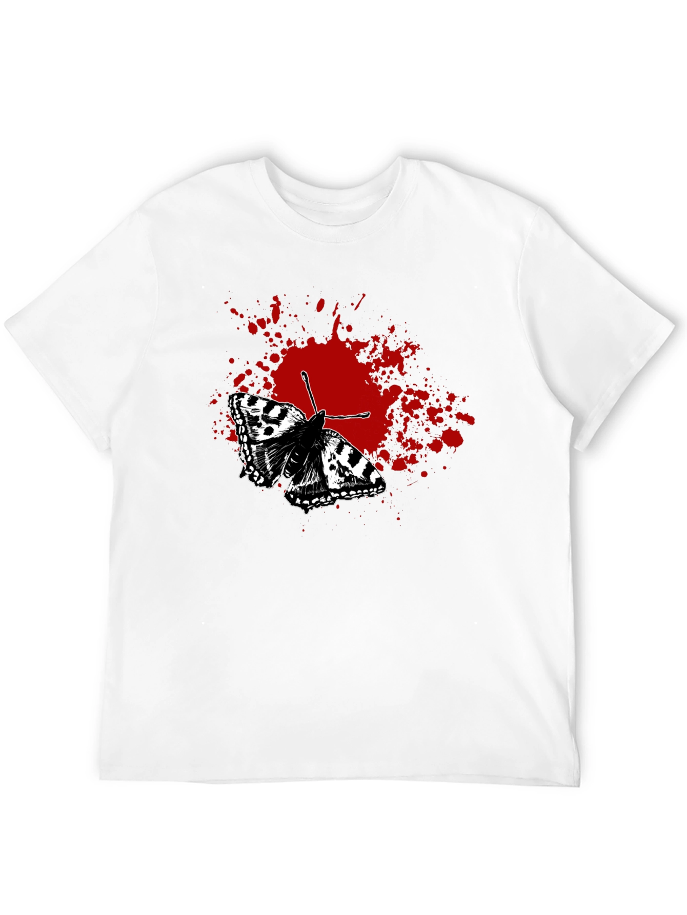 Butterfly Splatter Graphic T-Shirt