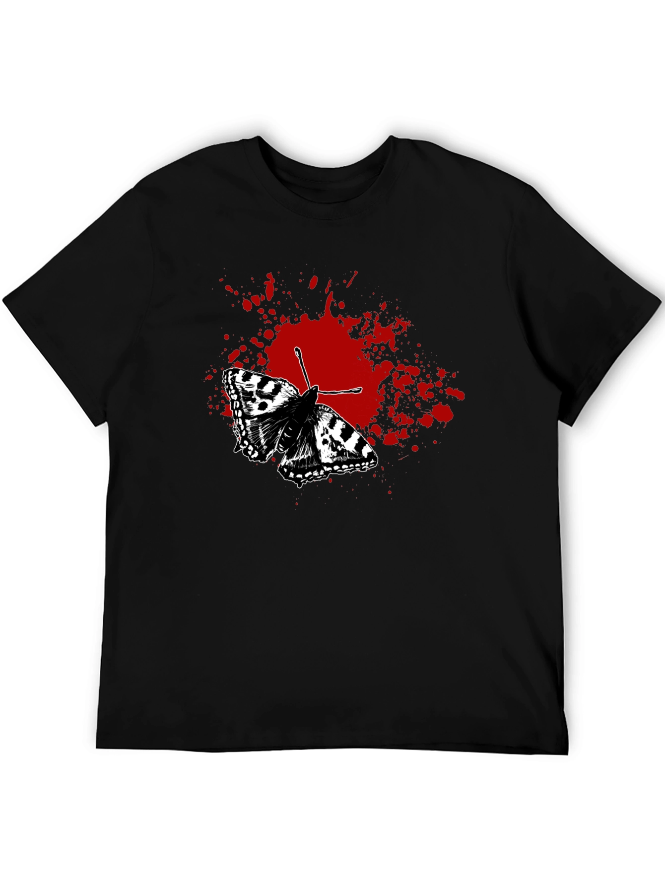 Butterfly Splatter Graphic T-Shirt