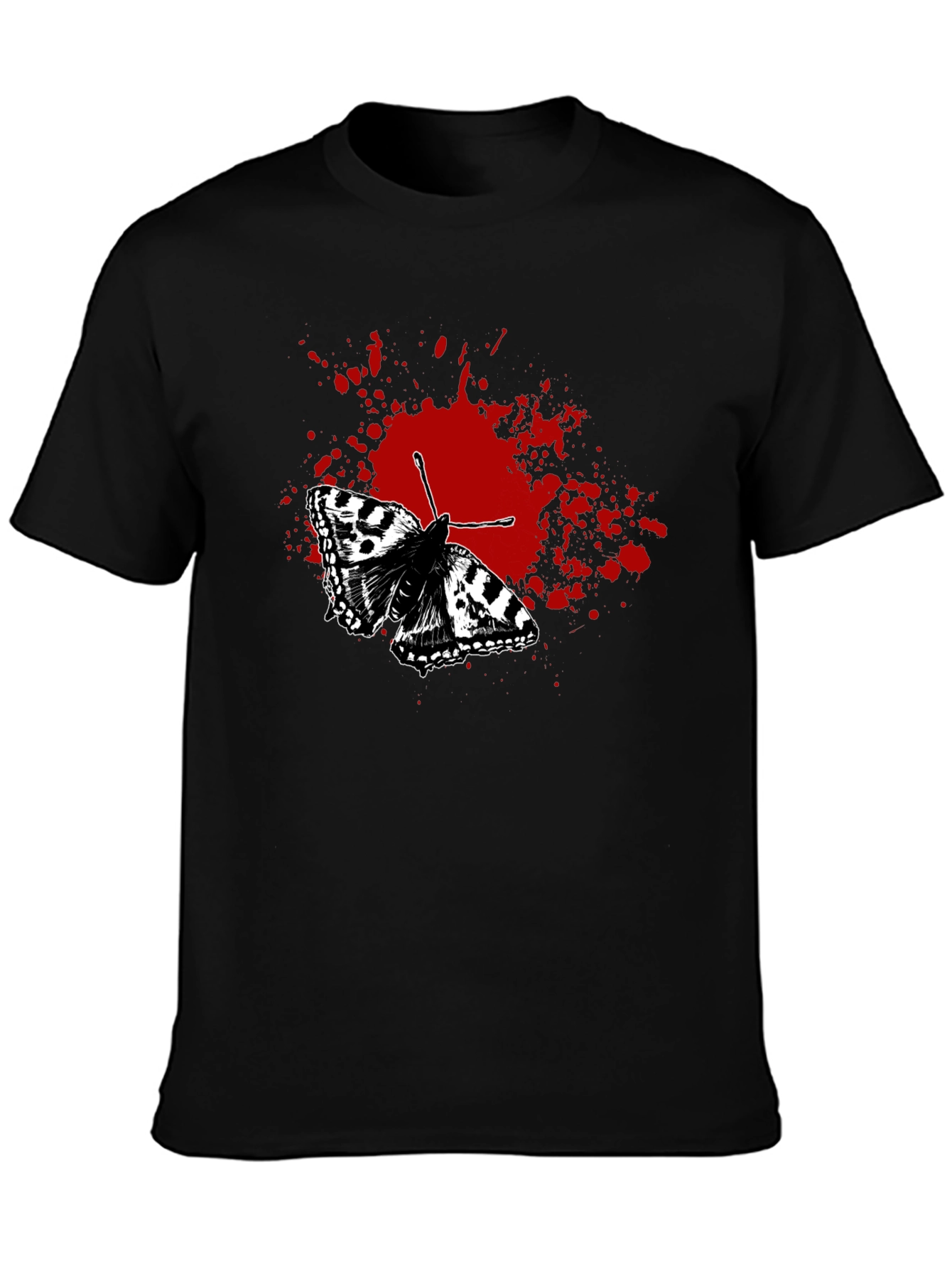 Butterfly Splatter Graphic T-Shirt