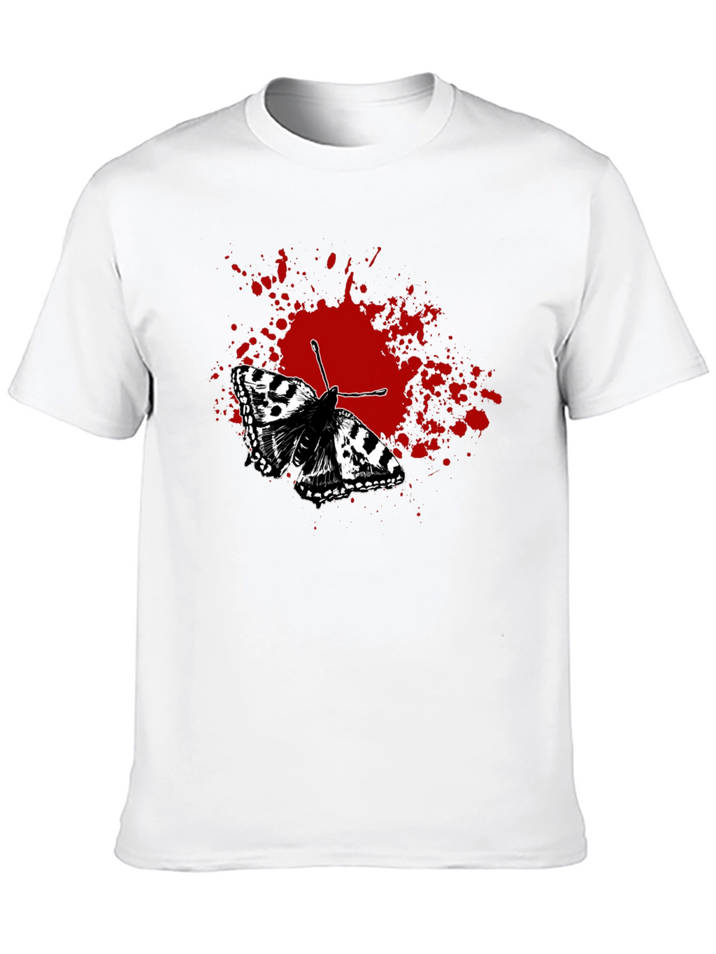 Butterfly Splatter Graphic T-Shirt