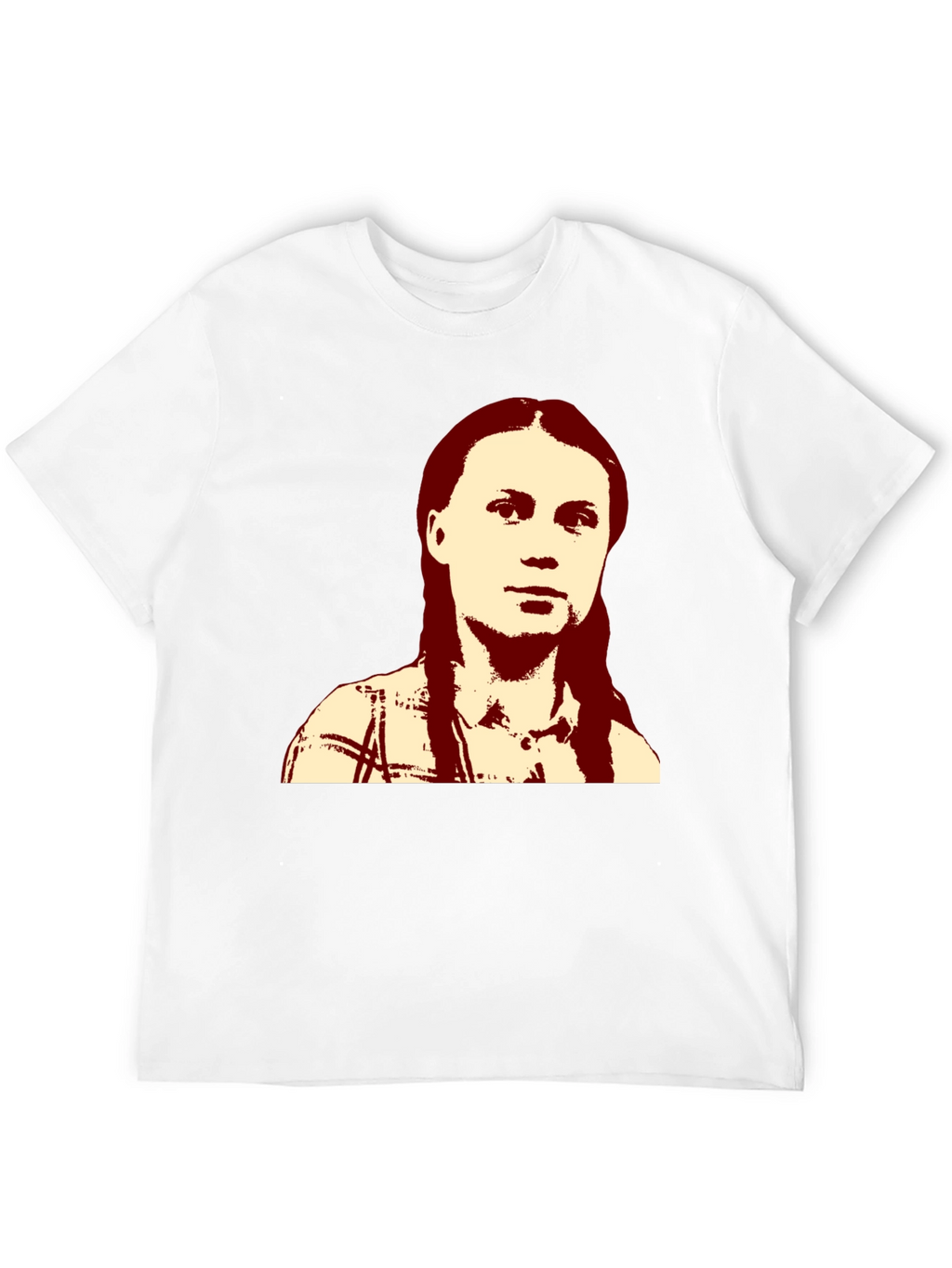 Greta Thunberg Portrait Black T-Shirt