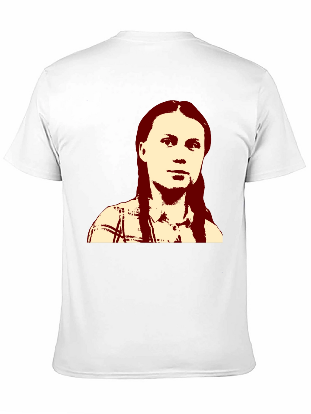 Greta Thunberg Portrait Black T-Shirt