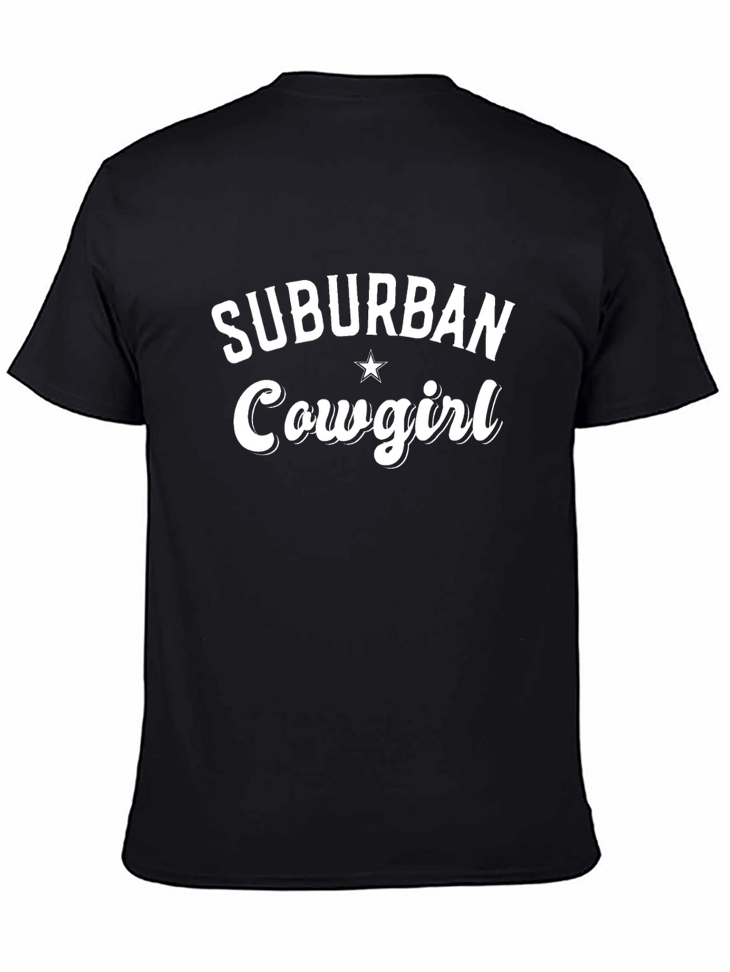 Suburban Cowgirl Graphic Tee - Black