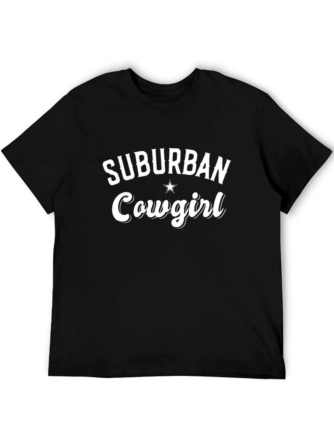 Suburban Cowgirl Graphic Tee - Black
