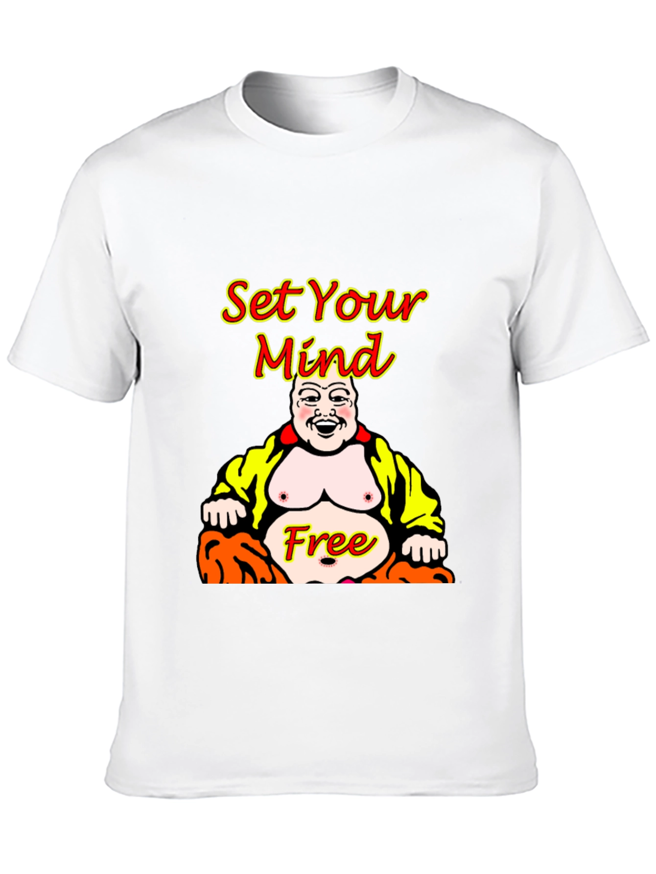 Set Your Mind Free Buddha Graphic T-Shirt