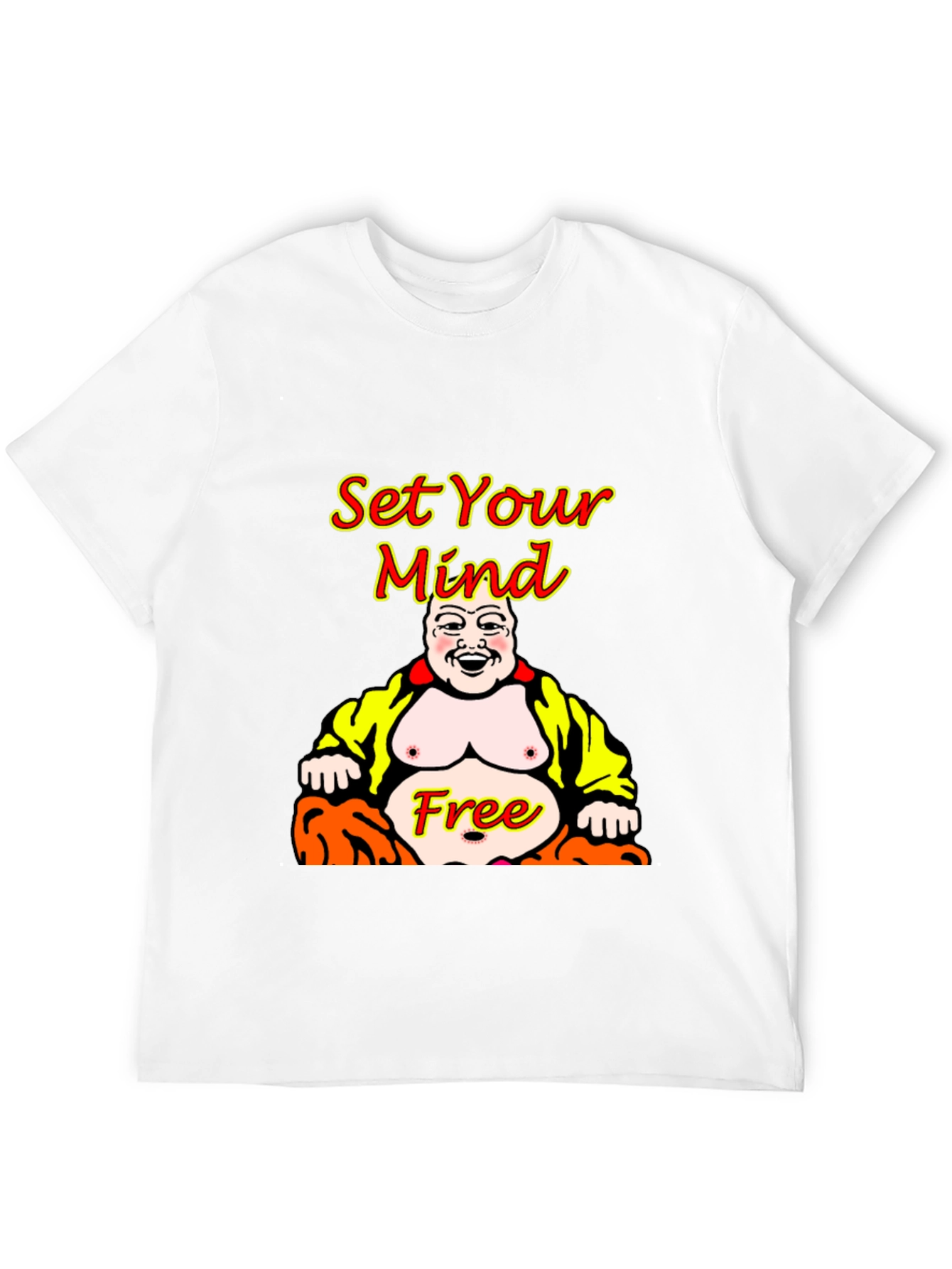 Set Your Mind Free Buddha Graphic T-Shirt