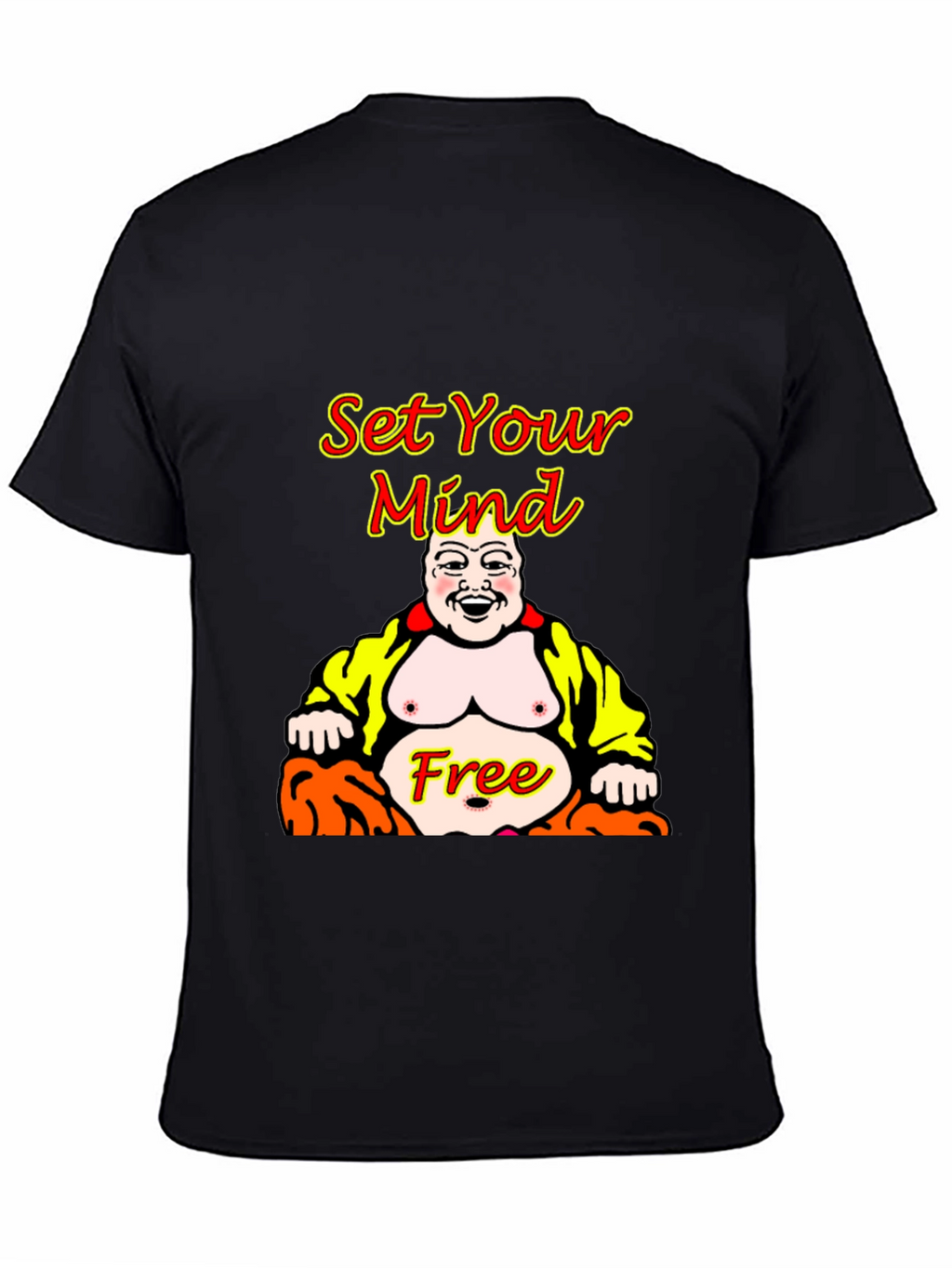 Set Your Mind Free Buddha Graphic T-Shirt