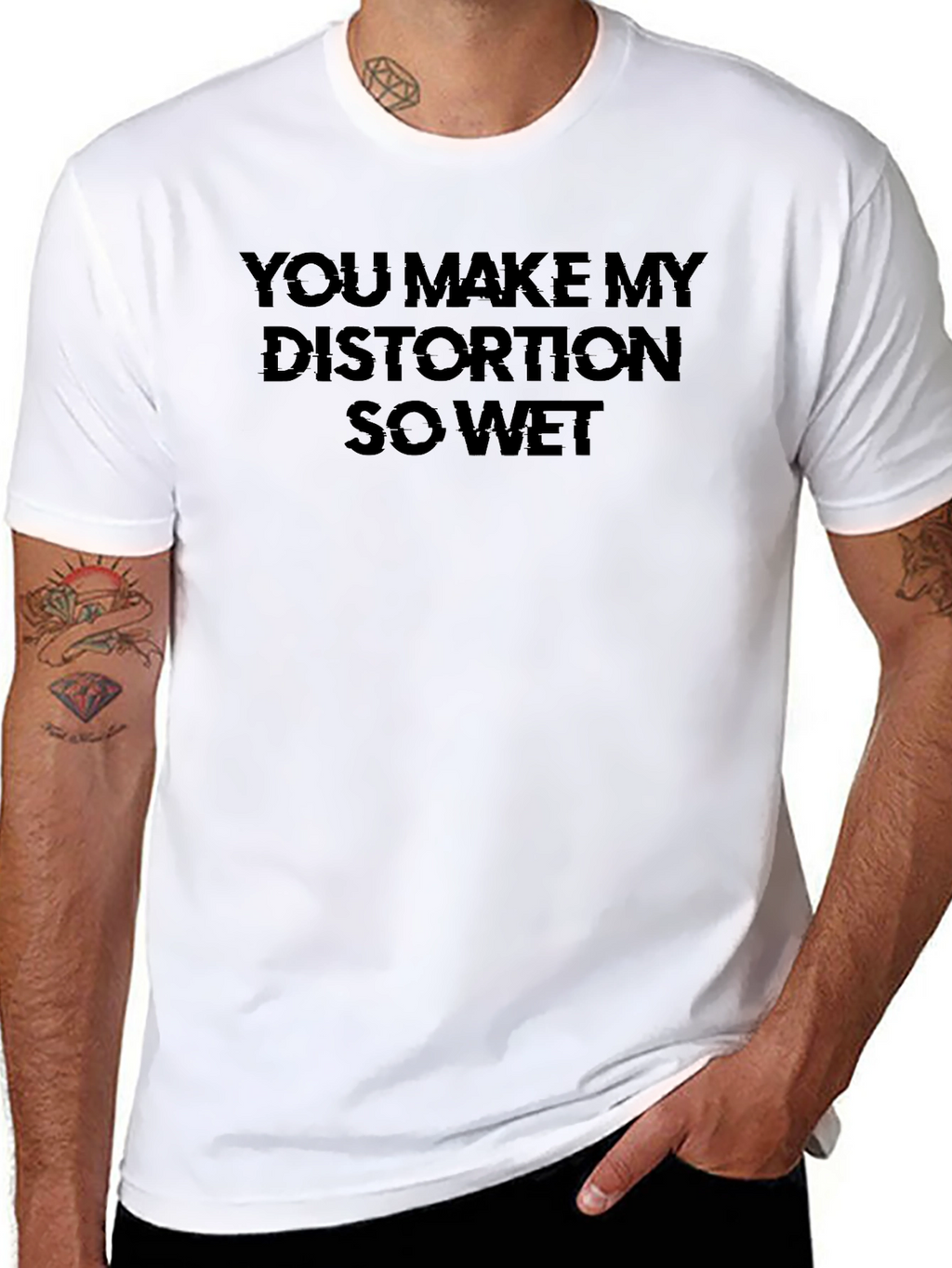 Distortion So Wet Black Graphic Tee