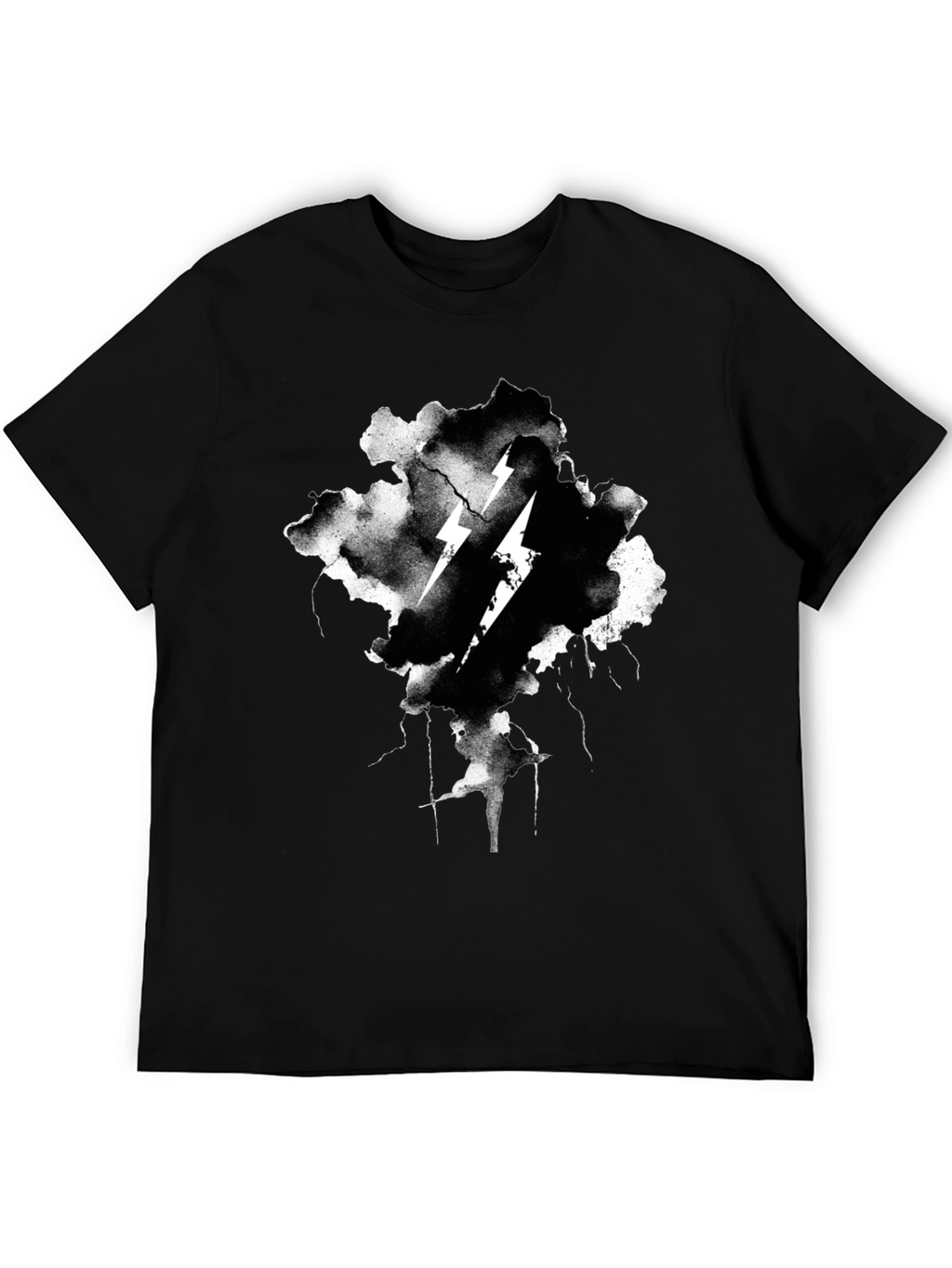 Thunderbolt Graphic Black T-Shirt