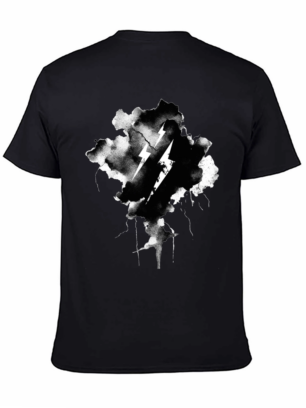 Thunderbolt Graphic Black T-Shirt