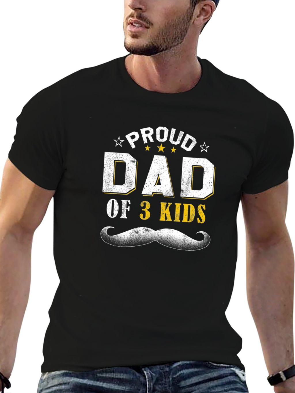 Proud Dad of 3 Kids T-Shirt