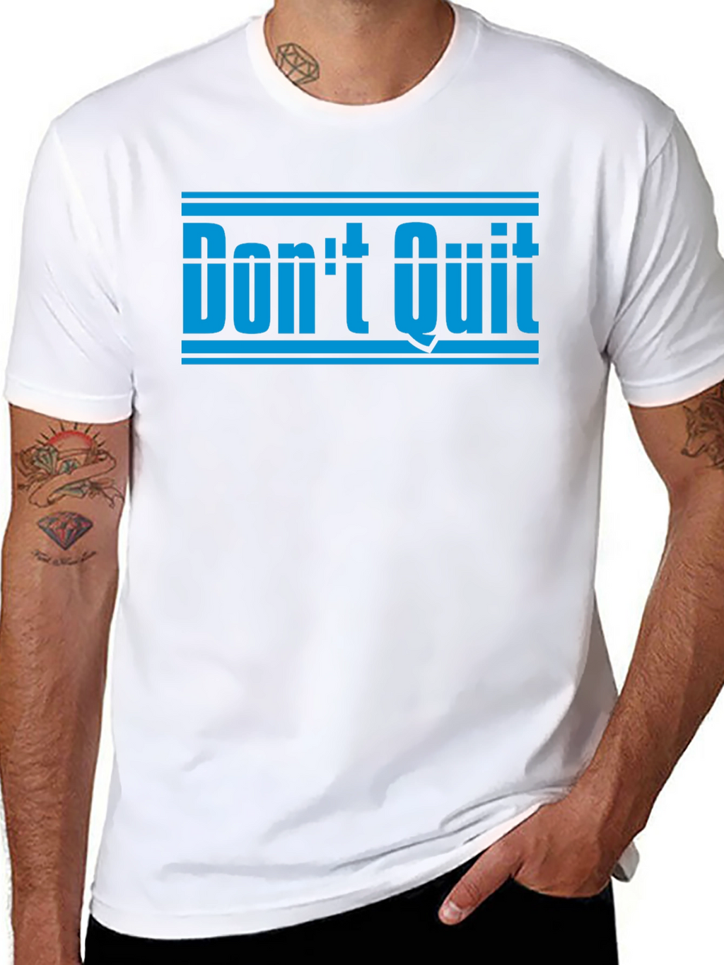 Dont Quit Motivation T-Shirt - Black