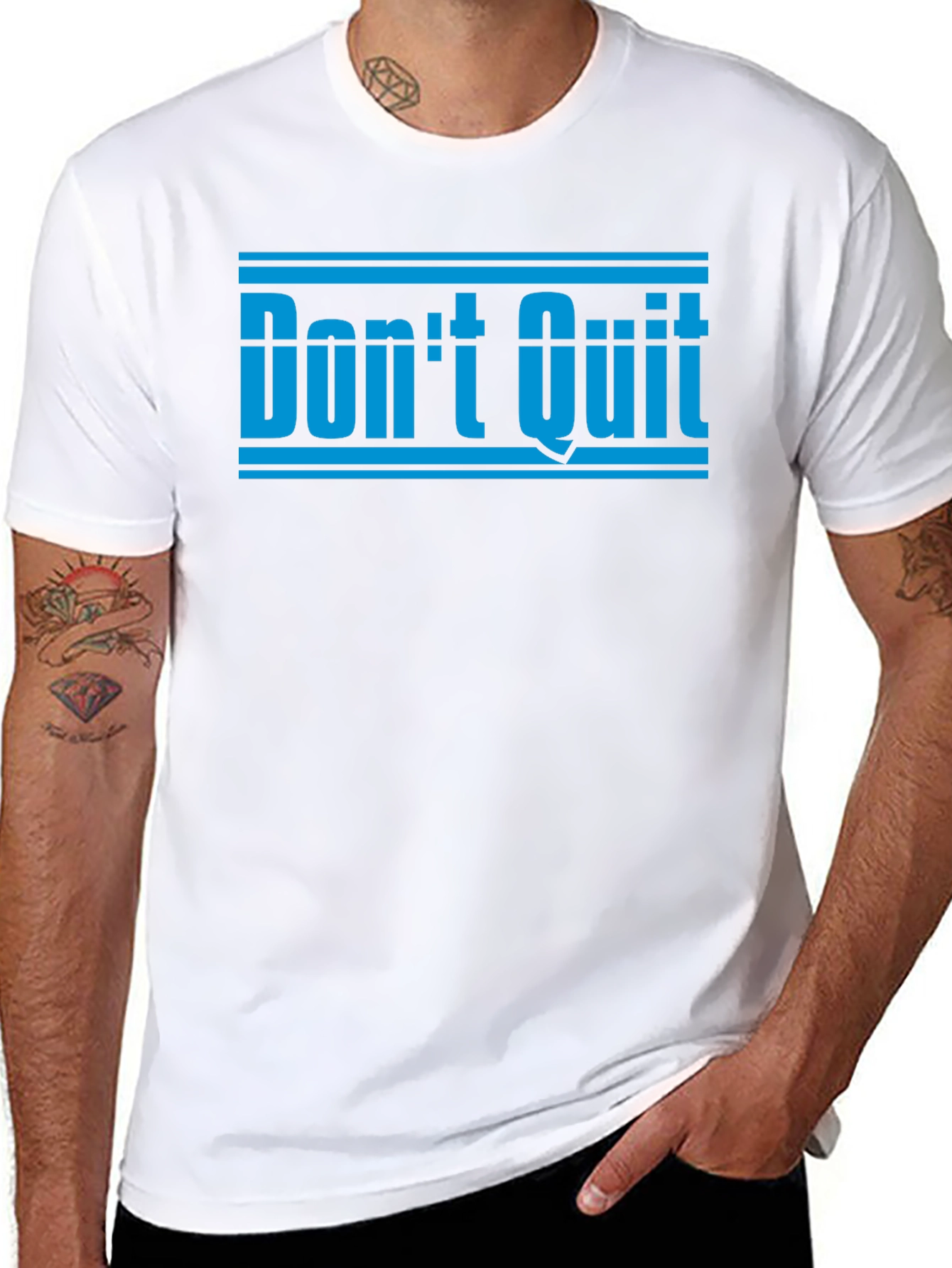 Dont Quit Motivation T-Shirt - Black