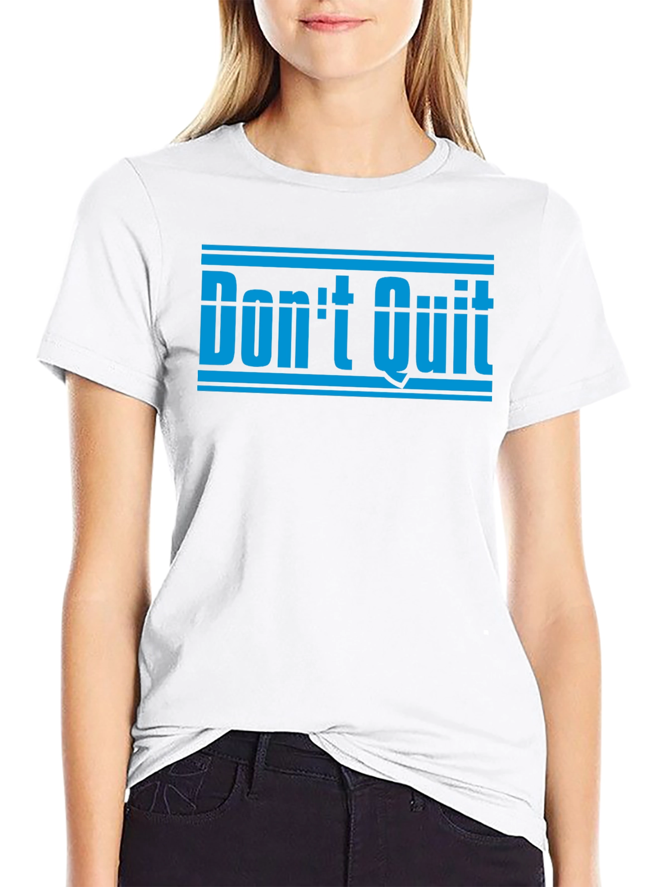 Dont Quit Motivation T-Shirt - Black