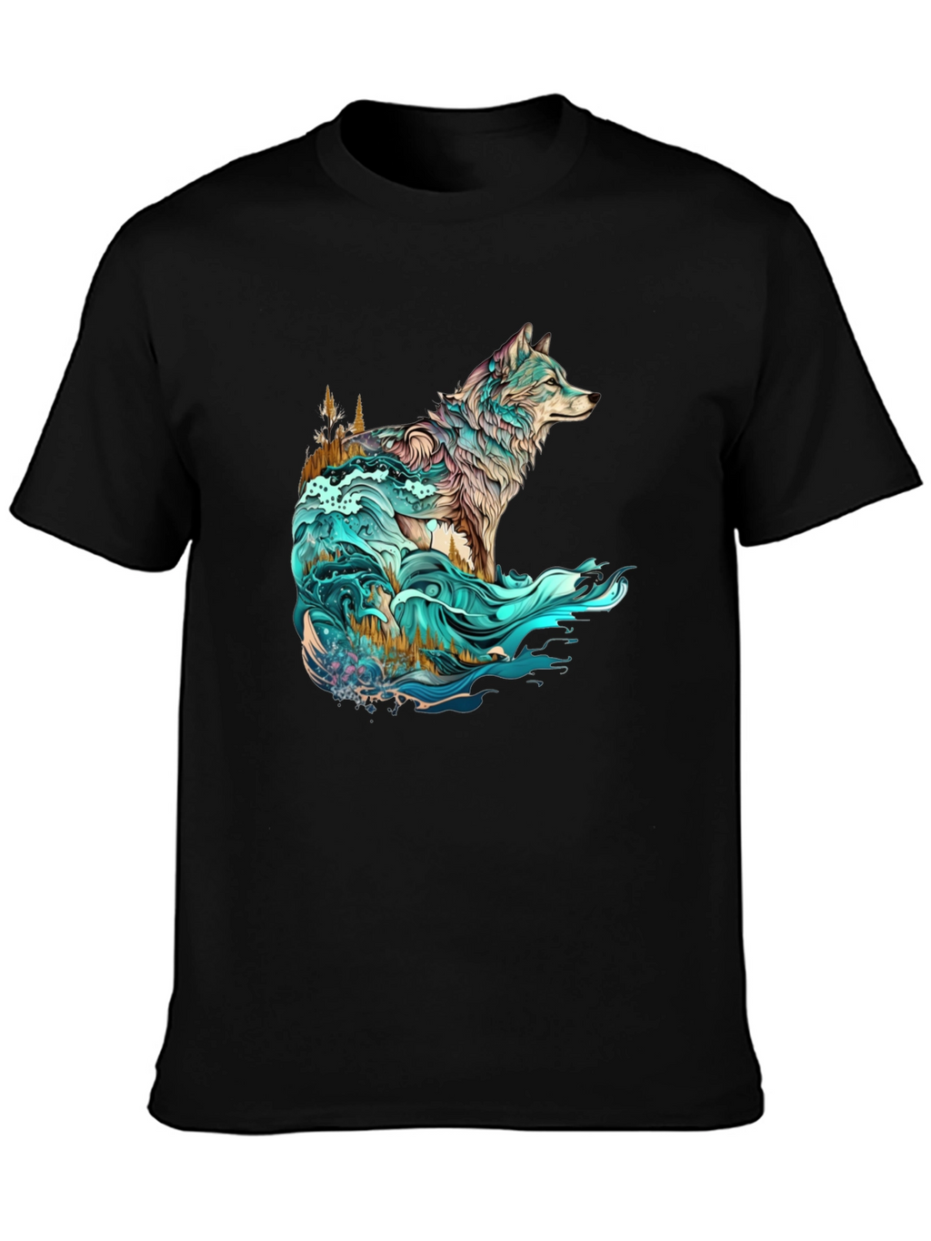 Wolf Spirit Graphic Tee - Nature Inspired Design
