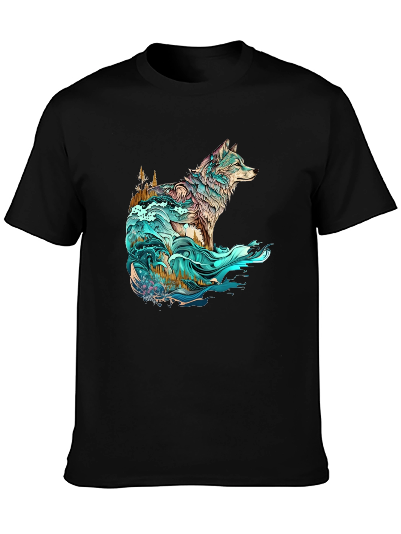 Wolf Spirit Graphic Tee - Nature Inspired Design
