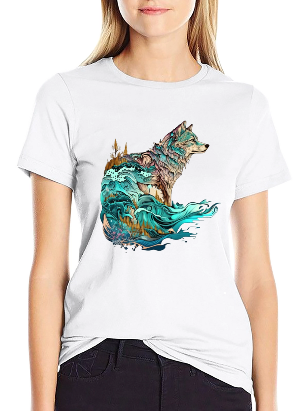 Wolf Spirit Graphic Tee - Nature Inspired Design