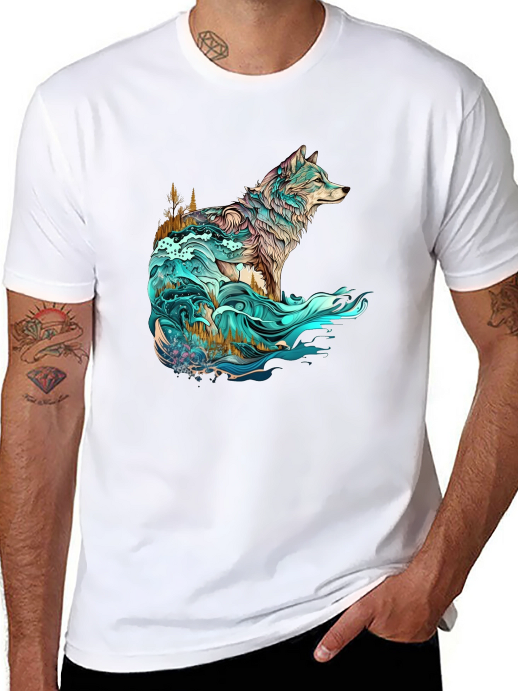 Wolf Spirit Graphic Tee - Nature Inspired Design