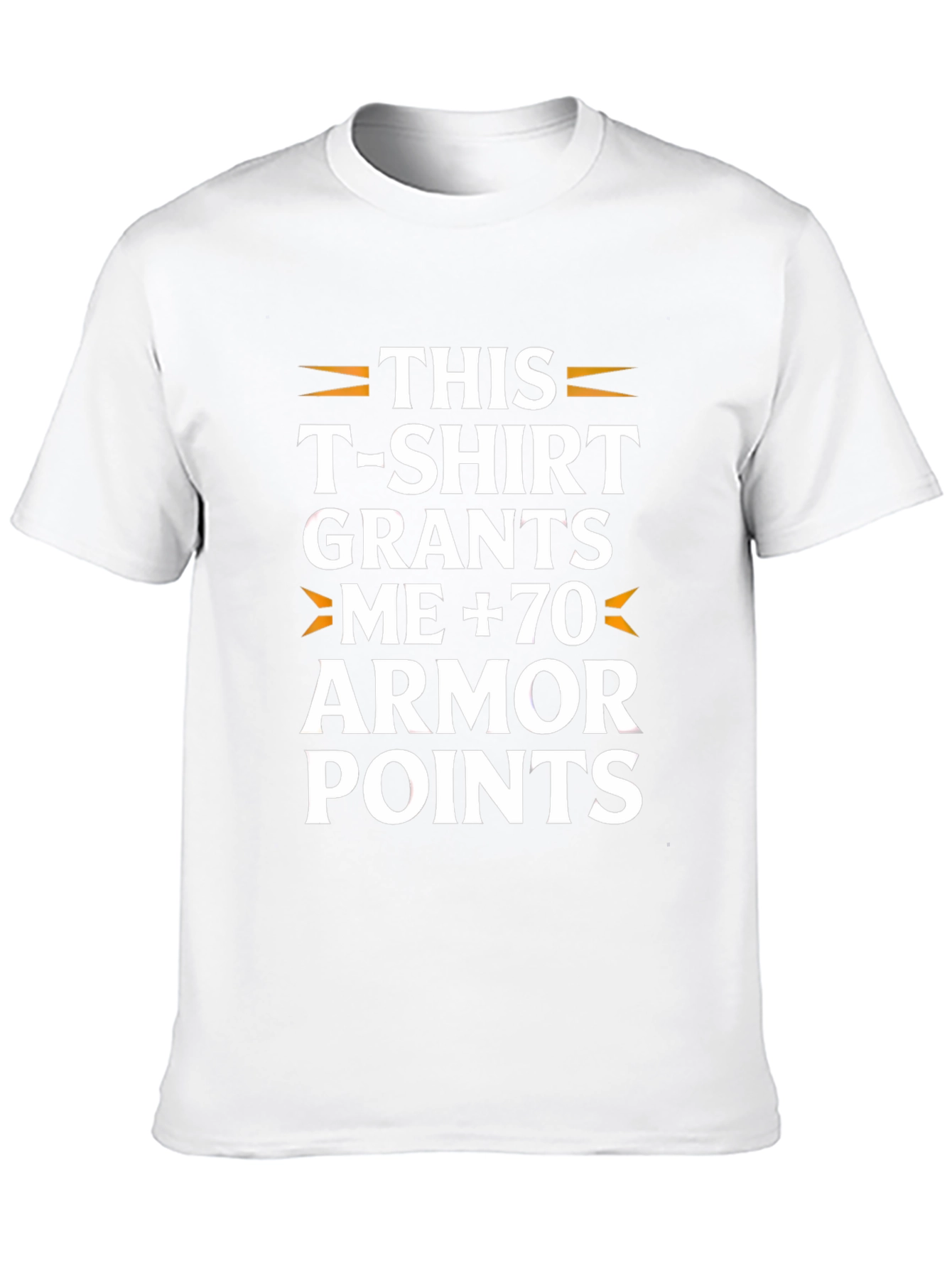 Humorous Armor Points Graphic T-Shirt
